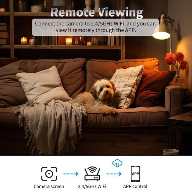 Alt view image 9 of 14 - Wireless Mini Camera Charger 1080P HD Video-Only Recorder with Motion Detection Loop Recording, WiFi Nanny Cam Indoor Security Camera for Home/Office/Study, No Audio