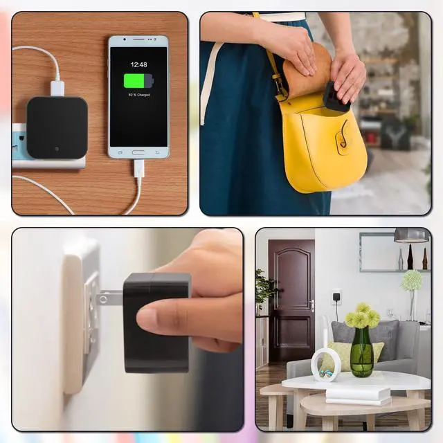 Alt view image 13 of 14 - Wireless Mini Camera Charger 1080P HD Video-Only Recorder with Motion Detection Loop Recording, WiFi Nanny Cam Indoor Security Camera for Home/Office/Study, No Audio