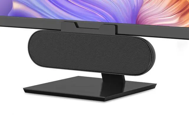 Alt view image 8 of 14 - Computer Speakers for Desktop Monitor,Single Speakers for Desktop PC,Laptop Speaker with Loud Sound,Volume Control Easily Clamps to Monitors(USB-C to USB Adapter Included) (Black)