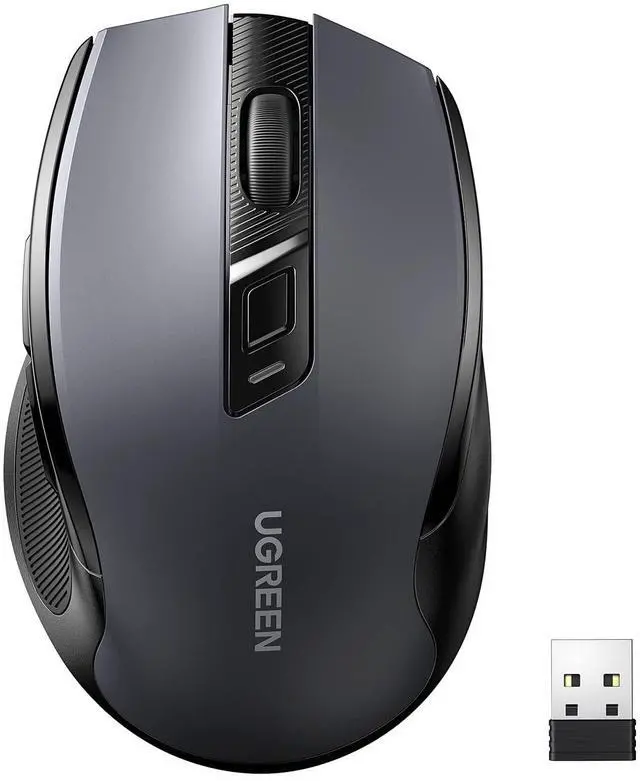 Alt view image 8 of 14 - Wireless Mouse 2.4G with USB Receiver, 5-Level 4000 DPI 6 Buttons,18 Months Battery Life Cordless Mouse, Ergonomic Computer Mice for Laptop, Computer, PC, MacBook, Chromebook Black