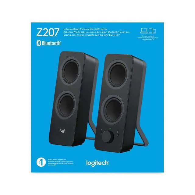 Alt view image 13 of 14 - Z207 2.0 Stereo Computer Speakers with Bluetooth