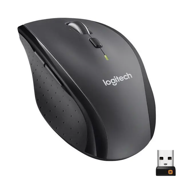 Alt view image 8 of 14 - M705 Marathon Wireless Mouse, Gaming Mouse Wireless, 2.4 GHz USB-A Receiver, 5-Programmable Buttons, 3-Year Battery, PC, Mac, Laptop, Chromebook - Black