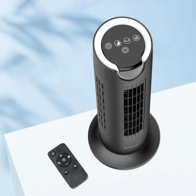 Alt view image 14 of 14 - Tower Fan for Bedroom, 25 dB Quiet DC Bladeless Fan with Remote, 8 Speeds, 1-8H Timer, 80° Oscillating Fans for Indoors, 16 Inch Portable Desk Table Fans for Room, Home, Office