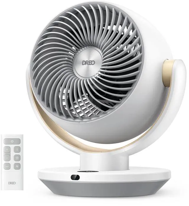 Alt view image 5 of 8 - Fan for Bedroom, Desk Air Circulator Fans with Remote, 11 Inch Table Fan for Whole Room, 65ft Powerful Airflow, 120° Vertical Manual and 90° Oscillating, 4 Speeds, 8H Timer, 25dB Quiet, Home
