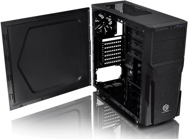 Alt view image 9 of 14 - H21 SPCC ATX Mid Tower Computer Chassis CA-1B2-00M1NN-00,Black