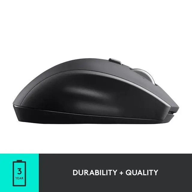 Alt view image 12 of 14 - M705 Marathon Wireless Mouse, Gaming Mouse Wireless, 2.4 GHz USB-A Receiver, 5-Programmable Buttons, 3-Year Battery, PC, Mac, Laptop, Chromebook - Black
