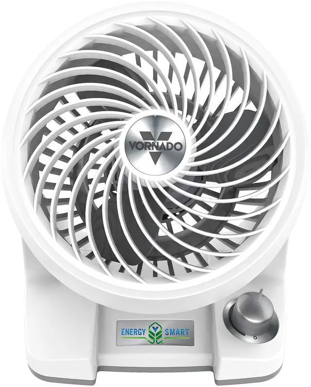Alt view image 12 of 12 - 133DC Energy Smart Compact Air Circulator with Variable Speed Control, DC Motor, Adjustable Tilt, Quiet Operation for Bedroom, Office, and Home Use, White