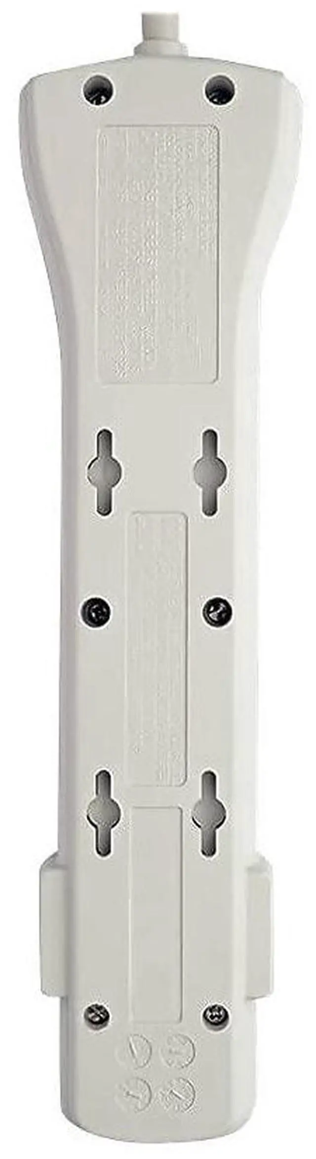 Alt view image 12 of 14 - Series SUPER7 Flat Plug Power Strip Surge Protector, 7 Outlets, 7ft Extension Cord, 2160 Joules, UL Listed & Certified, White, Lifetime Manufacturer's Warranty & $75,000 Insurance