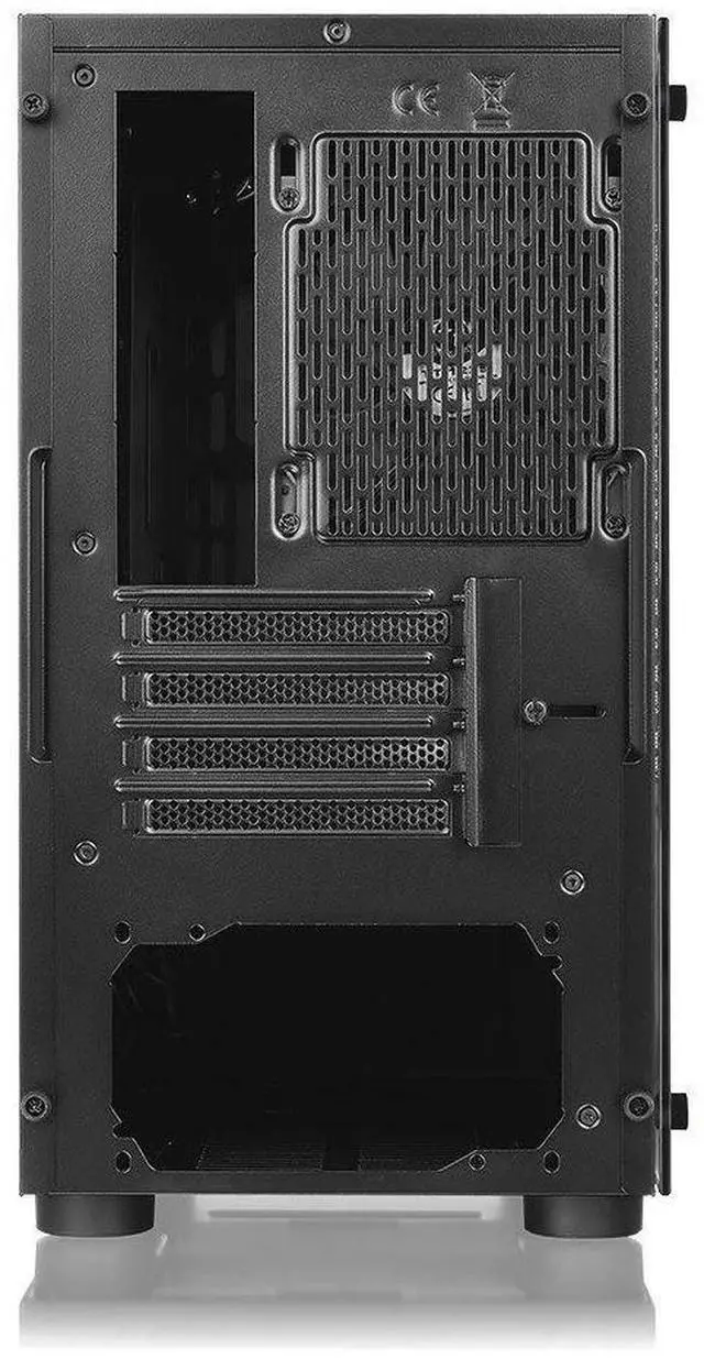 Alt view image 12 of 14 - H18 Tempered Glass Black Spcc Micro ATX Mini Tower Gaming Computer Case CA-1J4-00S1WN-01