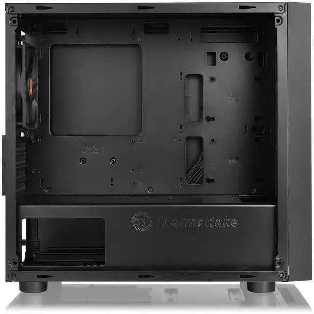 Alt view image 11 of 14 - H18 Tempered Glass Black Spcc Micro ATX Mini Tower Gaming Computer Case CA-1J4-00S1WN-01