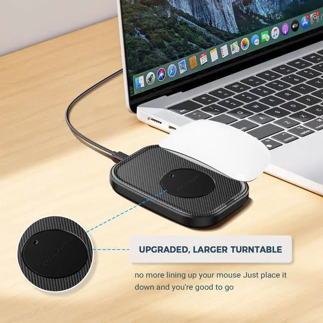 Alt view image 14 of 14 - Mouse Jiggler Undetectable Ultra Slim Mouse Mover with Realistic Movement, No Software Needed, Keeps Your PC Awake and Active, Keeps Computer Awake for Office or Remote Work - Black