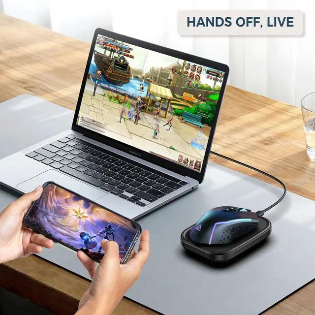Alt view image 13 of 14 - Mouse Jiggler Undetectable Ultra Slim Mouse Mover with Realistic Movement, No Software Needed, Keeps Your PC Awake and Active, Keeps Computer Awake for Office or Remote Work - Black