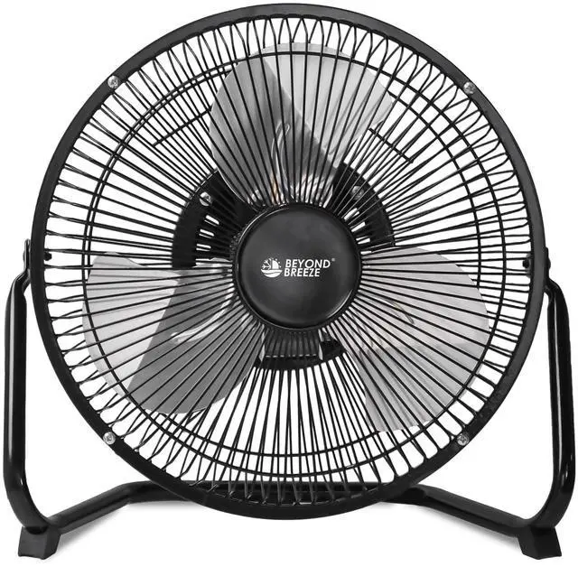 Alt view image 8 of 14 - Floor Fan 9 Inch, 3-Speed Portable Metal Fan with Adjustable Tilt, Quiet Small Cradle Floor Fan for Home, Office, Bedroom