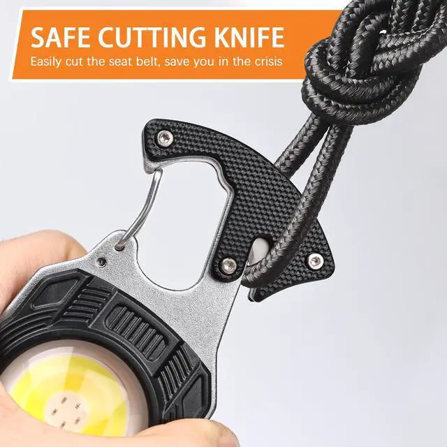 Alt view image 12 of 14 - 2PC Keychain Flashlight Rechargeable Cob Keychain Work Light 7 Modes 1600Lumen High Lumen Flashlights for Emergencies,EDC