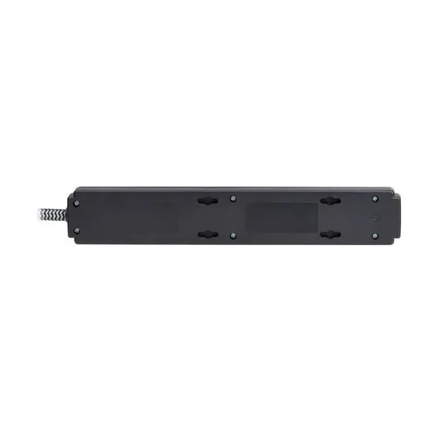 Alt view image 13 of 14 - 6-Outlet Surge Protector Power Strip, Flat Plug 10ft Braided Extension Cord, 1200 Joules, 15A Circuit Breaker, Lifetime Manufacturer's Warranty & $10,000 Insurance (TLP610DB)