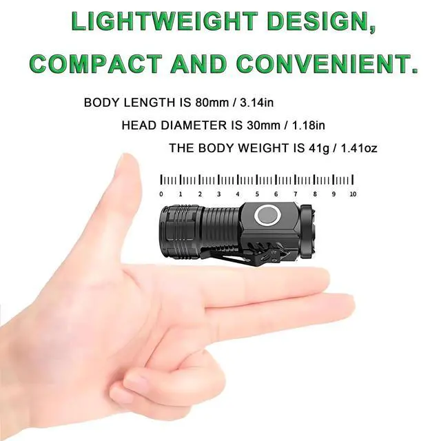 Alt view image 10 of 14 - Rechargeable Flashlights 4 Pack, Mini Flashlight High Lumens 3 LED Emergency Handheld Flashlight, 5-Modes Mini Rechargeable Flashlight for Camping Biking Hiking Outdoor Home Emergency
