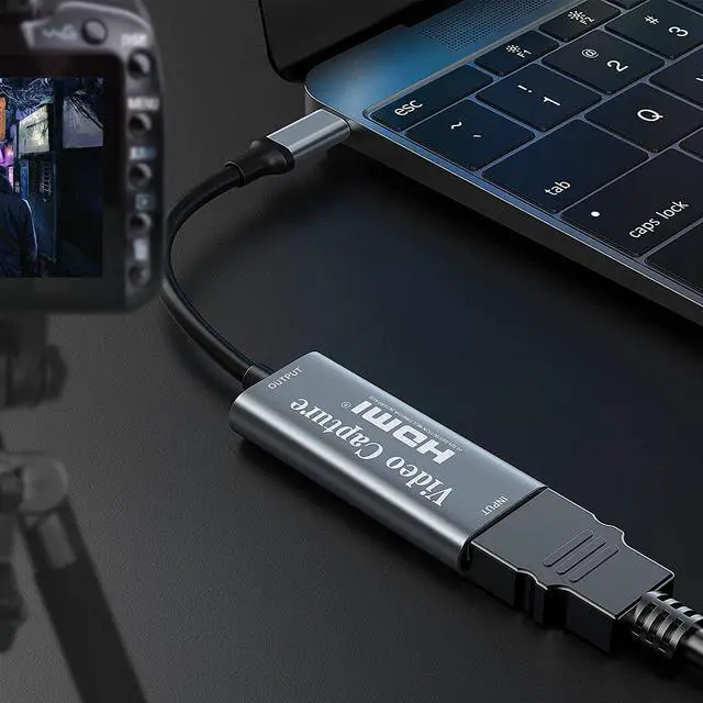 Alt view image 11 of 11 - Video Capture Card, Video Recording Card Wonderful 4K HDMI to 1080P USB C for Gaming Streaming TV Recorder, for Windows Mac OS System with USB C Adapter to Adjust PS4, Switch, Xbox1
