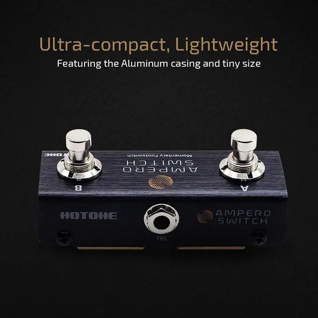 Alt view image 12 of 14 - Dual Footswitch Pedal Momentary 2-Way Pedal Foot Switch Controller Ampero Switch 6.35 mm