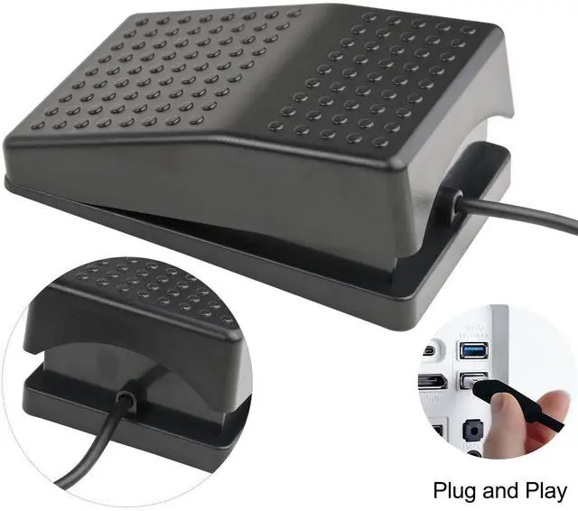 Alt view image 13 of 14 - Upgraded USB Foot Switch Single Pedal Mechanical Control Footswitch Map Mouse Keyboard Hotkey Combination Key Press Simulator Program Page Turner Game Transcription HID