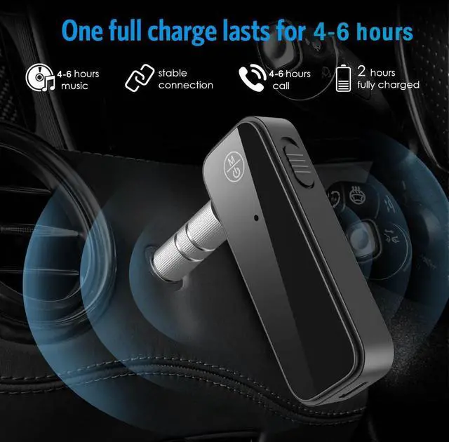 Alt view image 10 of 14 - Aux Bluetooth 5.3 Adapter for Car, 2 in 1 Wireless Bluetooth Transmitter and Receiver for Headphones Car Home Audio Speaker, Portable 3.5mm Wireless Audio Receiver, Hands-Free Call