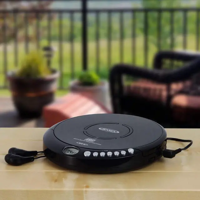 Alt view image 10 of 14 - Portable CD-120 Portable Personal CD Player Compact 120 SEC Anti-Skip CD Player Lightweight & Shockproof Music Disc Player & FM Radio Pro Sport-Earbuds for Kids & Adults (Black)