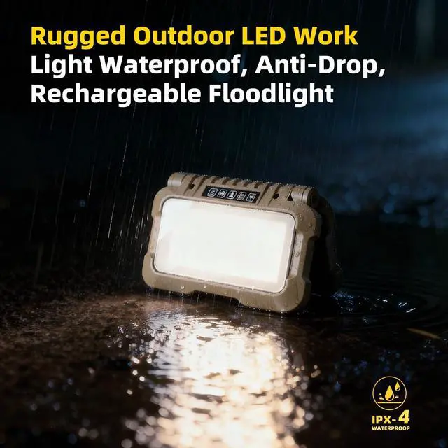 Alt view image 11 of 14 - 1500LM Folding Portable LED Camping Lantern, Rechargeable Camping Light,USB-C Work Light,5 Modes 3 Light Sources,1/4" Screw Adapter Tent Lights,Floodlight for Hiking,Power Outages,Garage,Job Lighting
