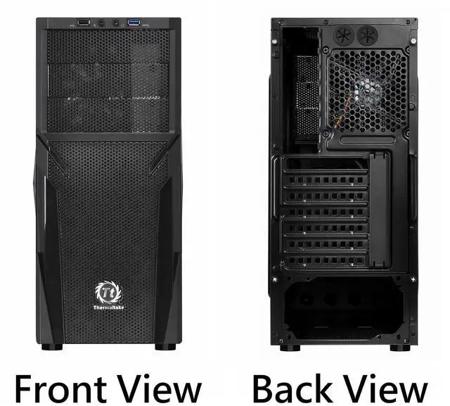 Alt view image 11 of 14 - H21 SPCC ATX Mid Tower Computer Chassis CA-1B2-00M1NN-00,Black