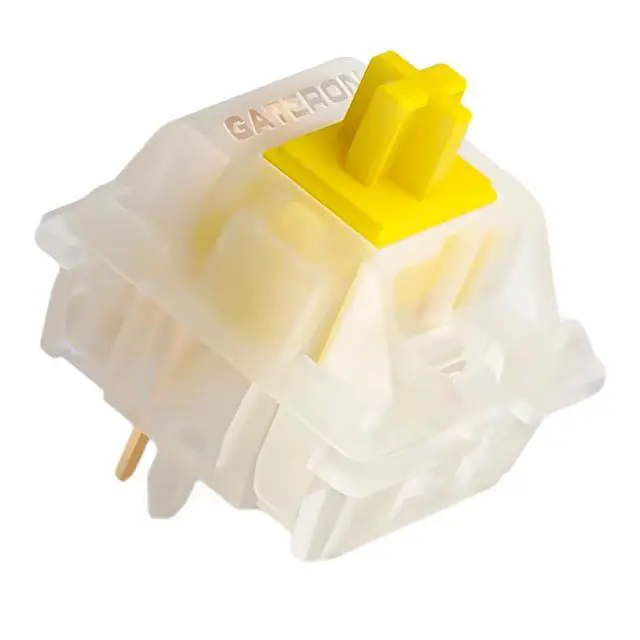 Alt view image 8 of 14 - Yellow Pro V2 Pre-lubed 5-Pin 50gf Linear Switches for All MX Mechanical Keyboard Game Keyboard(Milky Yellow Pro V2,72PCS)