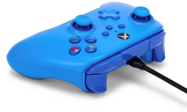 Alt view image 14 of 14 - Wired Controller for Xbox Series X|S - blue, gamepad, video game/gaming controller, works with Xbox One, Officially Licensed
