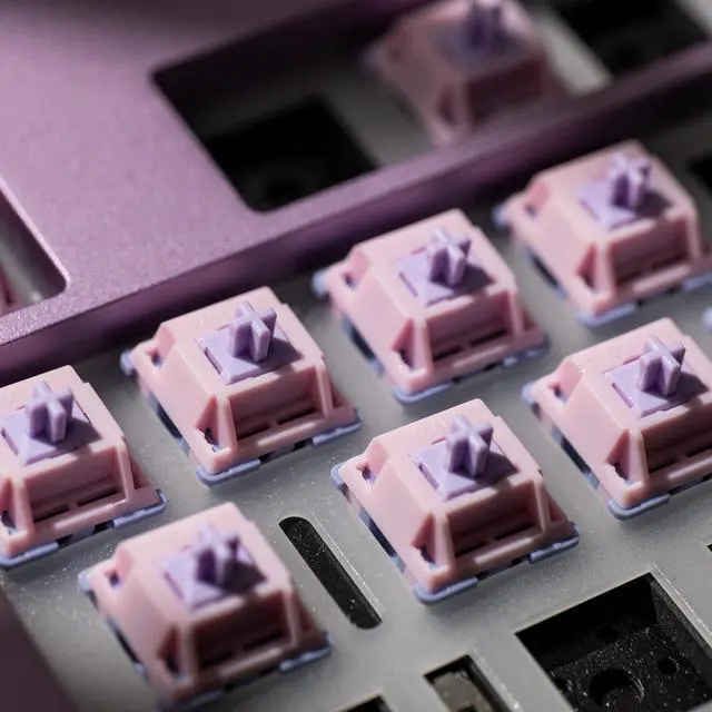 Alt view image 11 of 14 - V3 Fairy Linear Silent Keyboard Switch for Mechanical Gaming Keyboard, 5-Pin 50gf Quiet Pre-Lubed Switches with Standard MX Structure (45pcs)