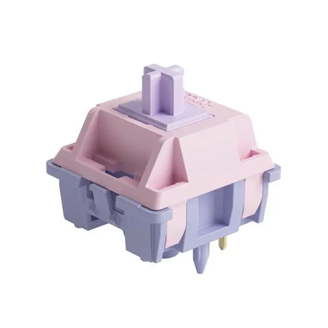Alt view image 8 of 14 - V3 Fairy Linear Silent Keyboard Switch for Mechanical Gaming Keyboard, 5-Pin 50gf Quiet Pre-Lubed Switches with Standard MX Structure (45pcs)