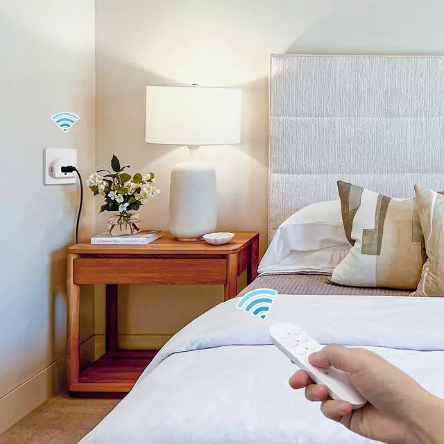 Alt view image 11 of 14 - Remote Control Outlet 10A Wireless Light Switch for Household Appliances, 130 FT Range, Smart Plug with Remote, FCC Certified, ETL Listed