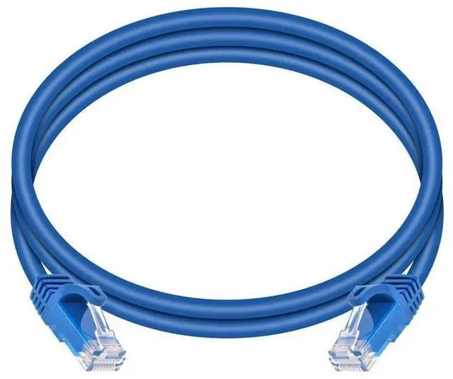 Alt view image 7 of 12 - Cat6 5ft Blue 12-Pk Patch Cable UTP 24AWG 550MHz Pure Bare Copper Snagless RJ45 Flexboot Series Ethernet Cable