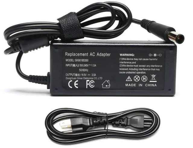 Alt view image 8 of 13 - 65W Laptop Charger Compatible with HP EliteBook Folio 840 450 9480m 9470m ProBook 430 G1 G2 440 455 645 650 255 EliteBook Revolve 810 G1 G2 820 G1 725 G2 745 G2 Upgrade 18.5V 3.5A Power Adapter