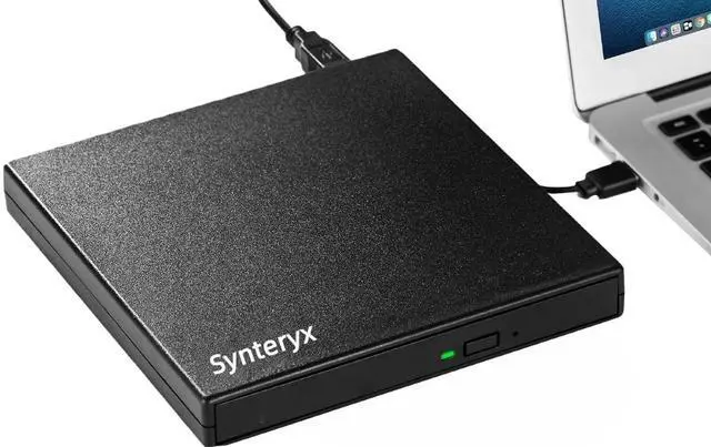 Alt view image 7 of 12 - External CD DVD Drive USB and Type-C, Portable Slim CD/DVD +/-RW Burner Reader Writer Player for Laptop Desktop PC MacBook Mac Windows Linux OS Apple Brushed Black (Matte Black-2)