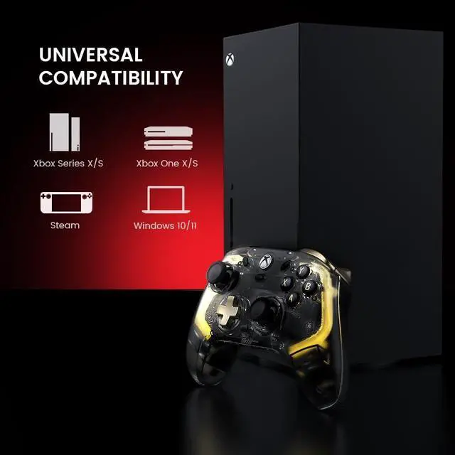 Alt view image 12 of 14 - Flux Enhanced Wired Controller for Xbox, RGB Lighting and Hall Effect Joystick, Compatible with Xbox Series X|S, Xbox One, Windows 10/11 PC - Officially Licensed