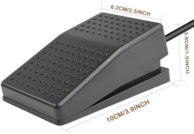 Alt view image 10 of 14 - Upgraded USB Foot Switch Single Pedal Mechanical Control Footswitch Map Mouse Keyboard Hotkey Combination Key Press Simulator Program Page Turner Game Transcription HID