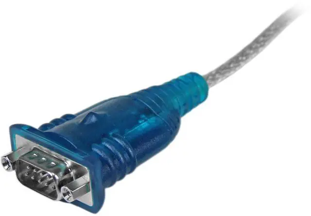 Alt view image 11 of 12 - 17in (43cm) 1-Port USB to Serial Adapter Cable, USB-A to DB9 RS232 Adapter, Prolific Chipset - M/M