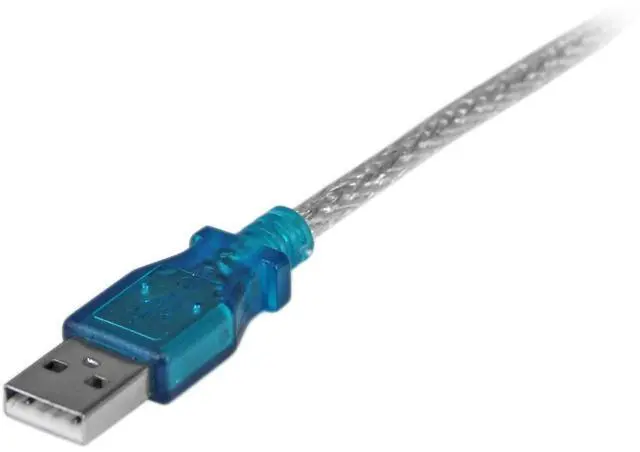 Alt view image 10 of 12 - 17in (43cm) 1-Port USB to Serial Adapter Cable, USB-A to DB9 RS232 Adapter, Prolific Chipset - M/M
