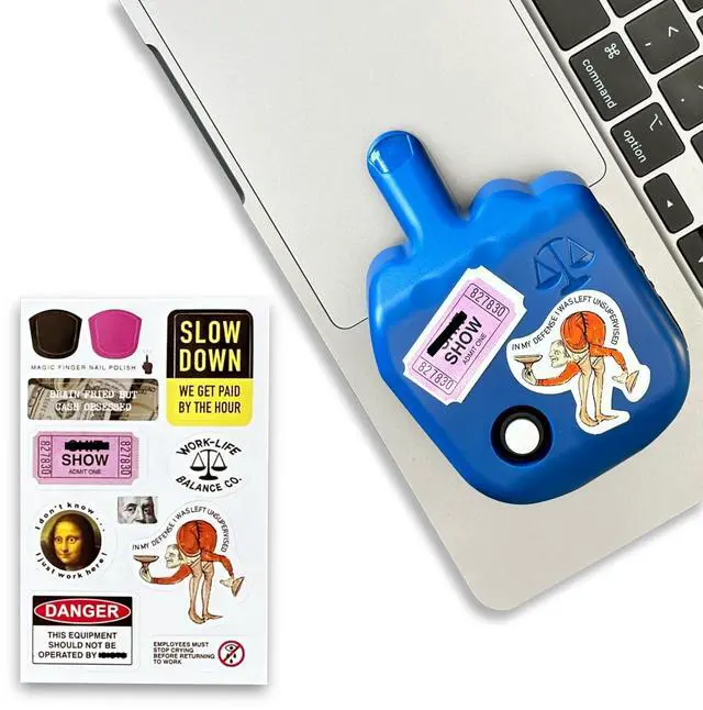 Alt view image 8 of 14 - Mouse Trackpad Jiggler - Undetectable Mechanical Moving Device for Laptop, Cordless Device, Automatic Shaker to Keep Screen Active for WFH, Remote Work Essential - Blue