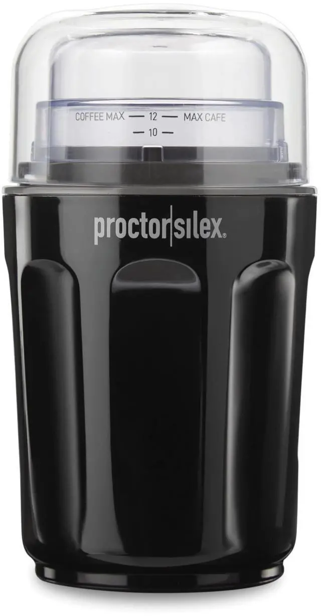 Alt view image 6 of 10 - Sound Shield Electric Coffee Grinder for Quiet Grinding, Stainless Steel Blades, Beans, Spices and More, 12 Cups, Black (80402)
