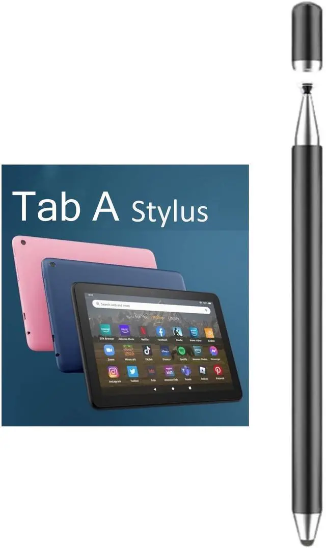 Alt view image 8 of 14 - 2-in-1 Stylus Pen for Samsung Galaxy Tab A11/A11+/A9+/A9/A8/A8 Plus/A7/A7 Lite, Stylus for iPad Pro/iPhone/Fire HD/Surface Tables All Touch Devices (Black)