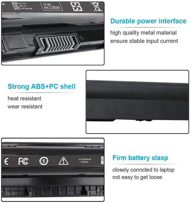 Alt view image 10 of 14 - 40Wh M5Y1K 14.8V Battery for Dell Inspiron 15 3000 5000 Series 5559 5558 5555 5758 3567 3551 3552 3558 3565 14 3451 3452 3458 5458 17 5755 5756 5758 5759 P51F 453-BBBQ 451-BBMG GXVJ3 HD4J0 991XP VN3N0