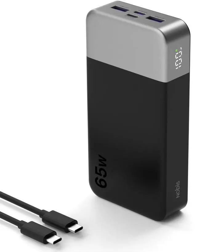 Alt view image 8 of 14 - Portable Charger, 65W 20000mAh Power Bank Fast Charging PD QC, 2 USB-C(in/Out) & 2 USB-A Battery Pack with Digital Display for Laptop Phone 17 Tablet Earbuds