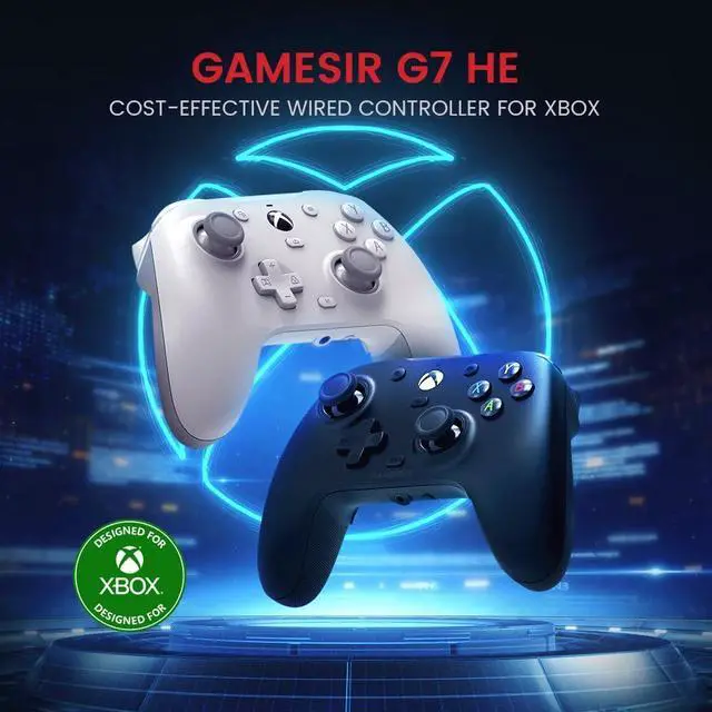 Alt view image 9 of 14 - G7 HE Wired Xbox Controller, Officially licensed Controller for Xbox Series X|S, Xbox One, Windows 10|11, PC, Video Game Controller with Hall Effect Sticks (Black)
