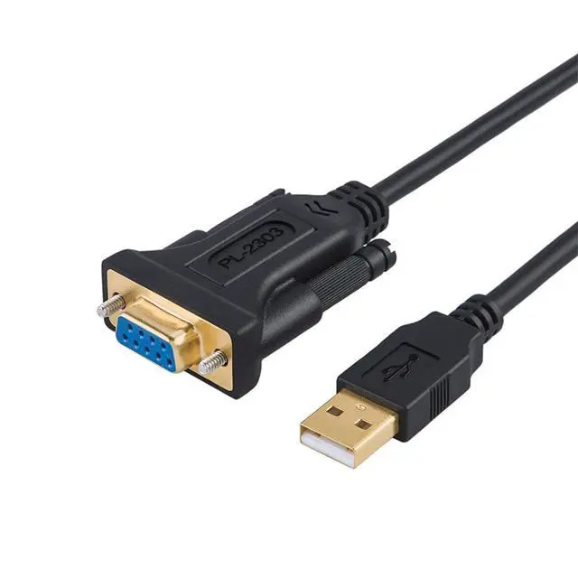 Alt view image 8 of 13 - USB to RS232 Adapter with PL2303 Chipset, 6.6ft USB 2.0 Male to RS232 Female DB9 Serial Converter Cable for Cashier Register, Modem, Scanner, Digital Cameras, CNC,Black
