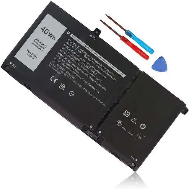 Alt view image 8 of 13 - 40Wh JK6Y6 11.25V Laptop Battery for Dell Inspiron 5300 5301 5401 5402 5408 5409 5501 5508 5509 5400 5406 7405 7300 7306 7500 7506 2-in-1 Silver Latitude 3410 3510 Vostro 5301 5401 5501 C5KG6 CF5RH