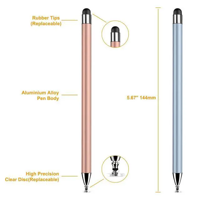 Alt view image 11 of 12 - Stylus (7 Pcs), 2-in-1 Stylus Pen for Touch Screen, High Precision and Sensitivity, Suitable for iPad/iPhone/Samsung/Android Smartphone and Tablets, Compatible with All Touch Screen (Multicolor)