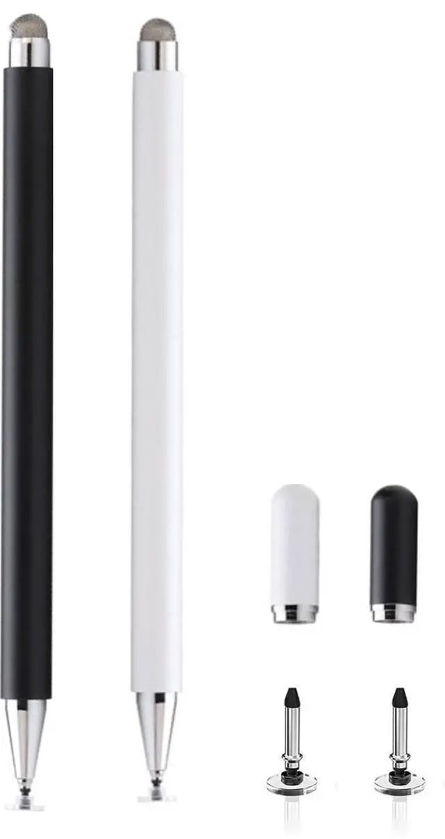 Alt view image 7 of 12 - 2PCS 2-in-1 Stylus Pen for Samsung Galaxy Tab A11/A11+/A9+/A9/A8/A8 Plus/A7/A7 Lite,Stylus for iPad Pro/iPhone/Fire/Surface Tables All Touch Devices (Black+White)