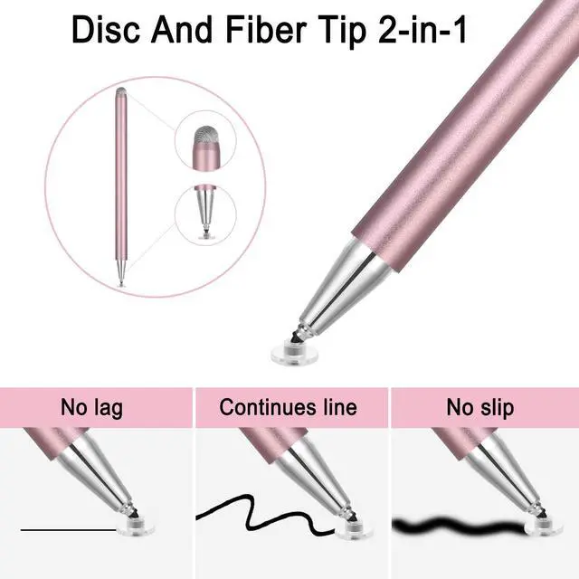 Alt view image 11 of 12 - Stylus Pen for Touchscreen - 1.5mm Ultra-Fine Tip Stylus Pen for iPad Pro, Air | Magnetic Cap | 12H Battery | No Bluetooth | Compatible with iPhone, Android, Chromebook, Tablets